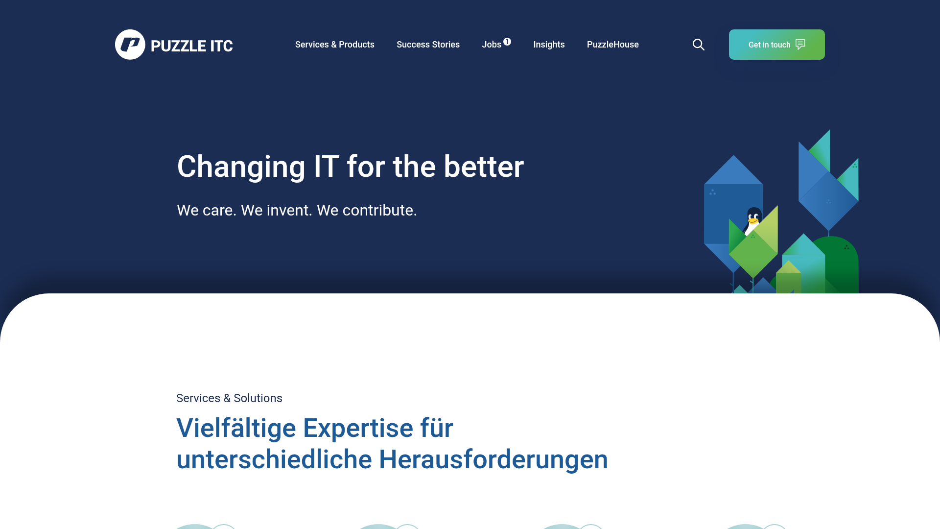 Website von Puzzle ITC AG