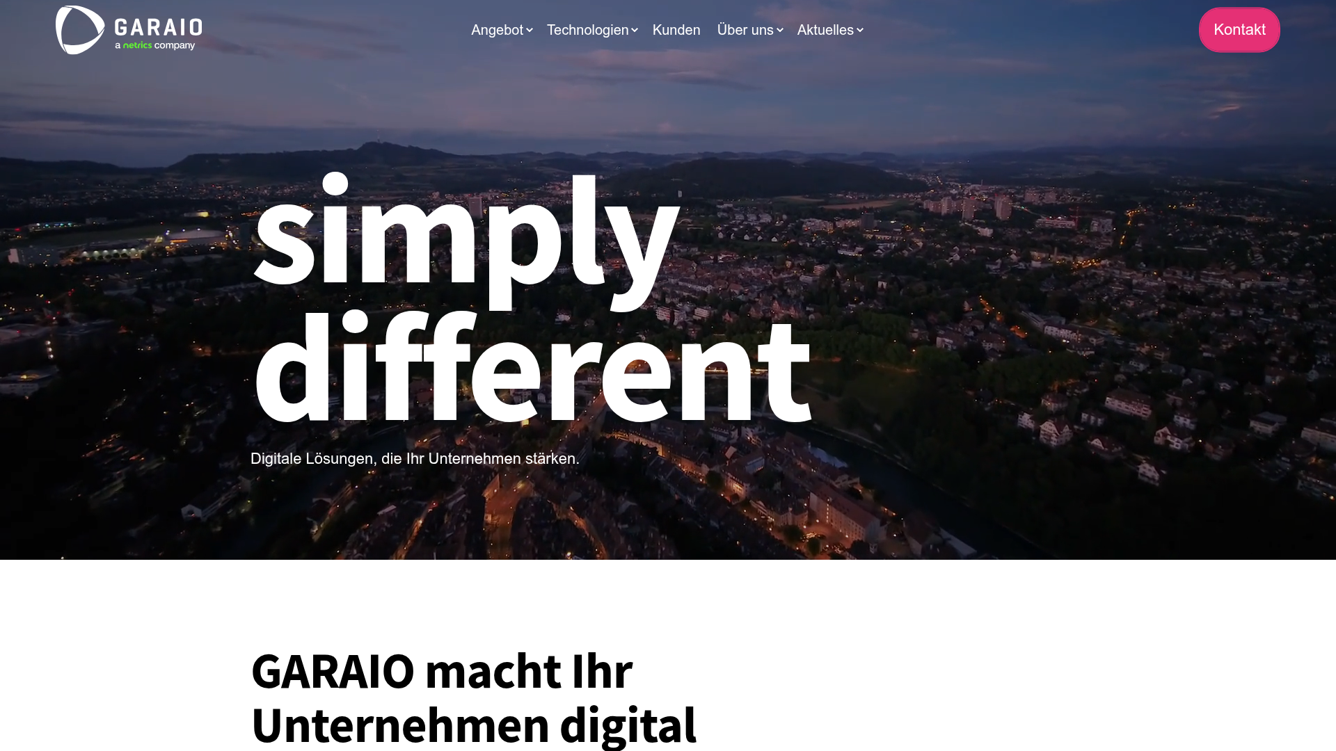 Website von GARAIO AG