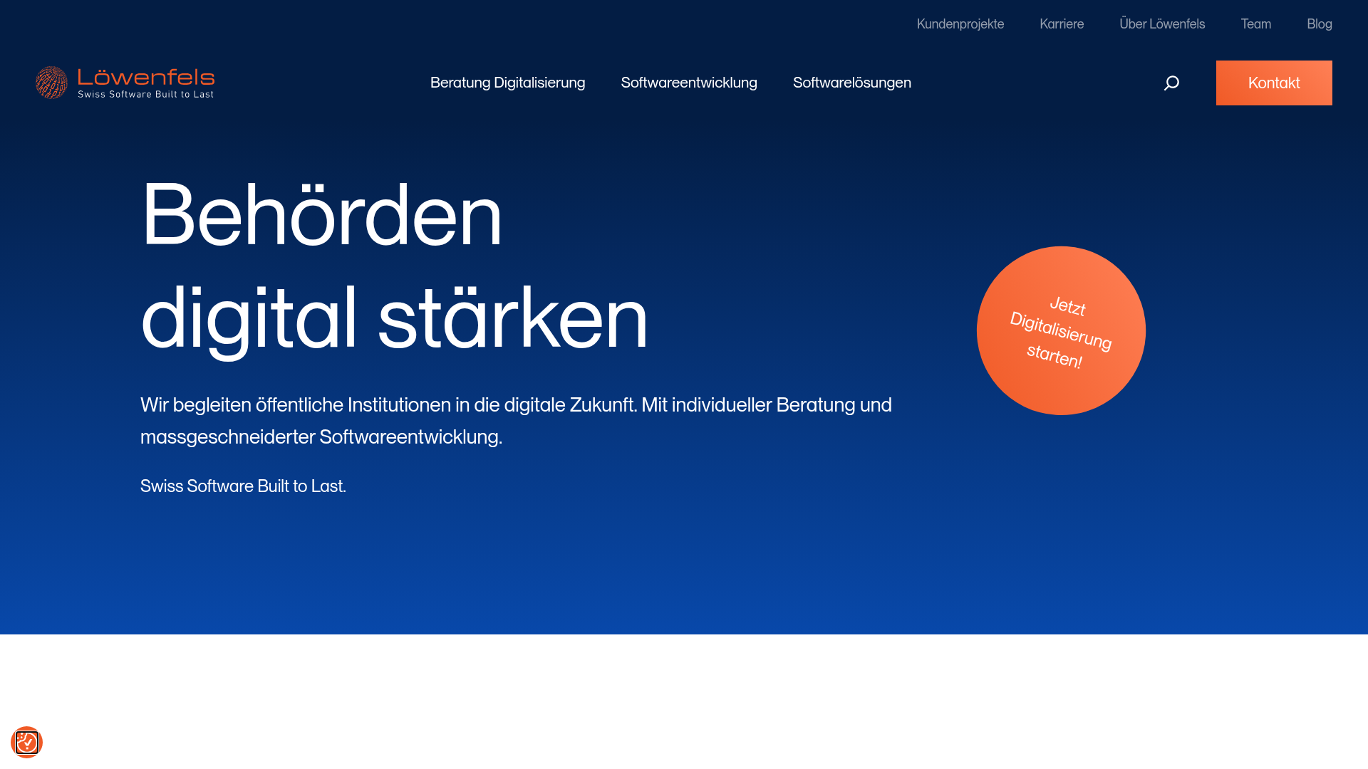 Website von Löwenfels Partner AG