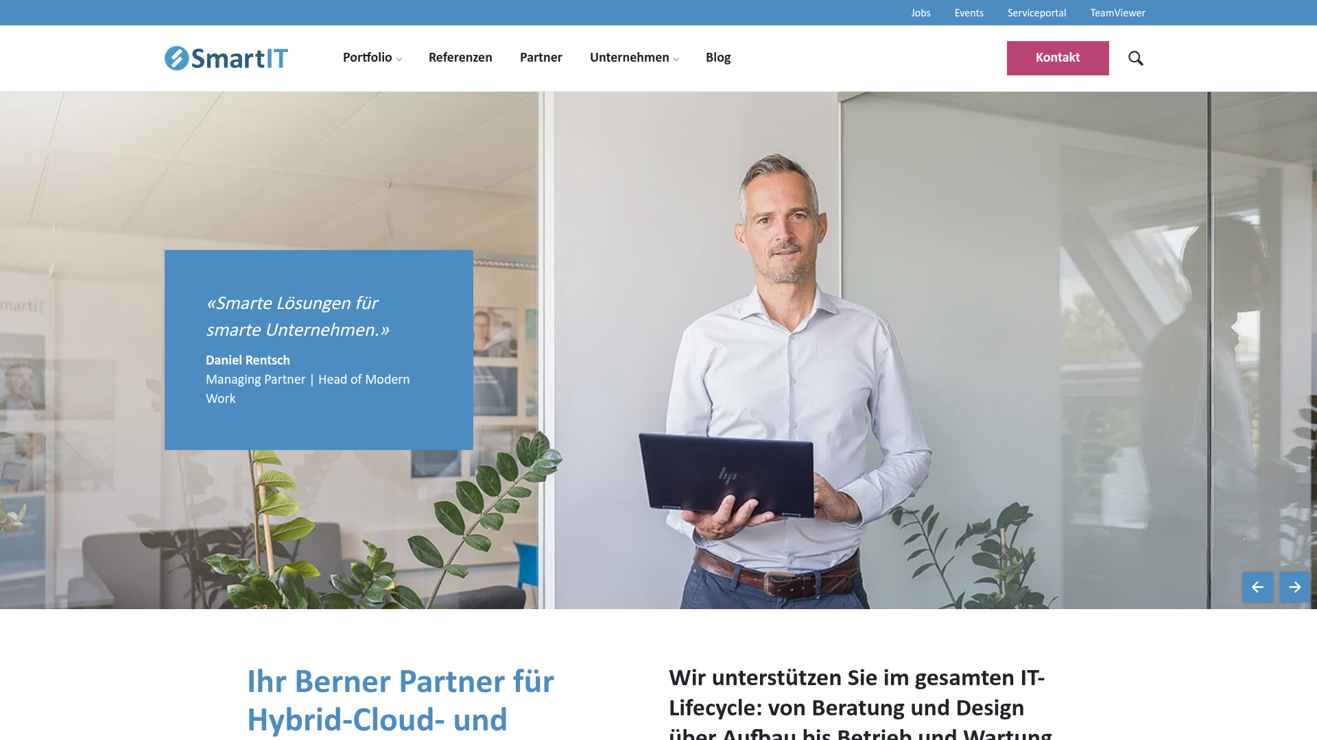 Website von SmartIT Services AG
