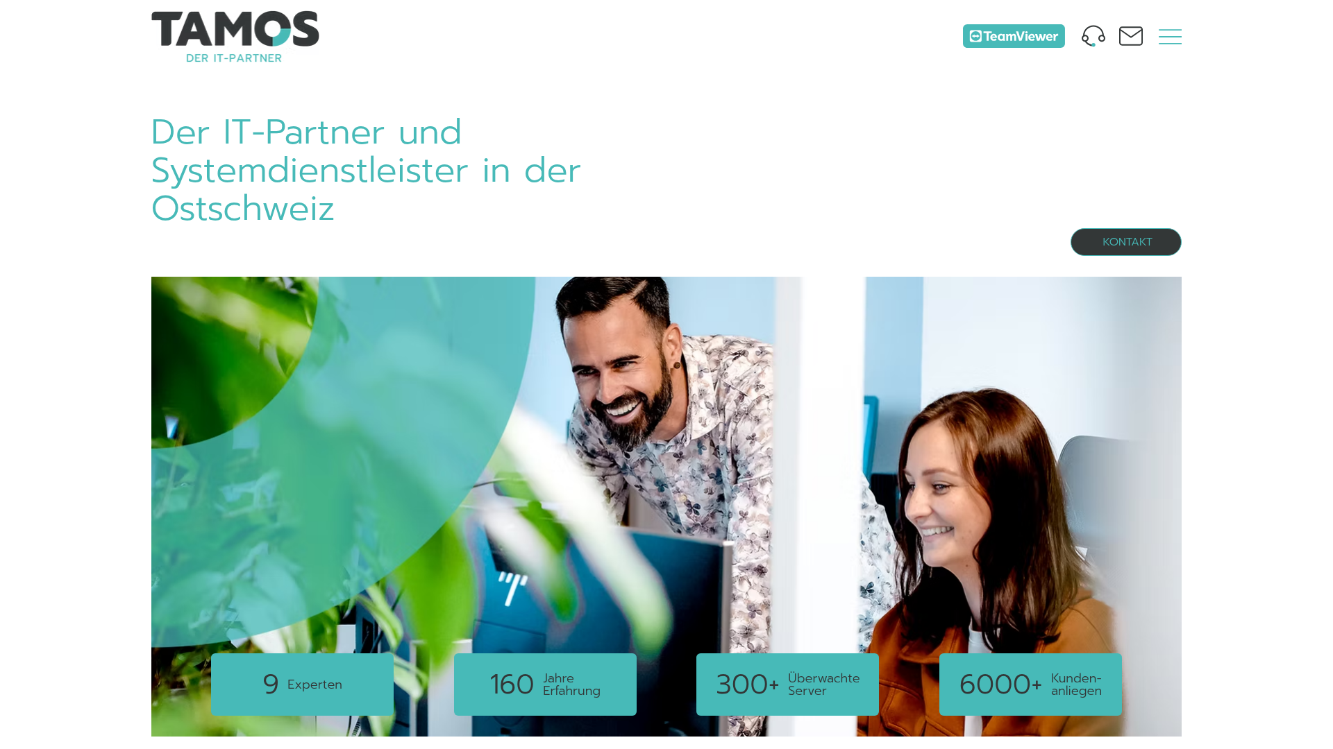 Website von TAMOS AG