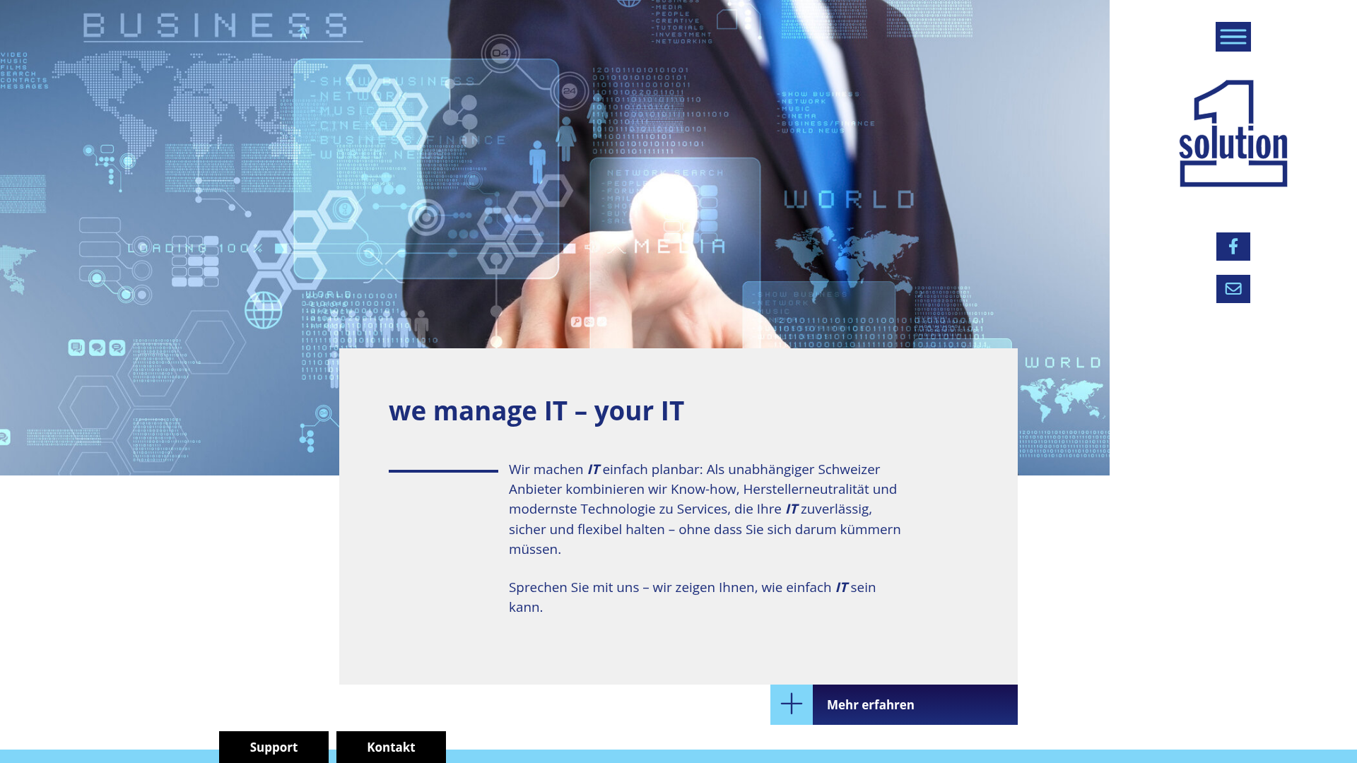 Website von 1solution