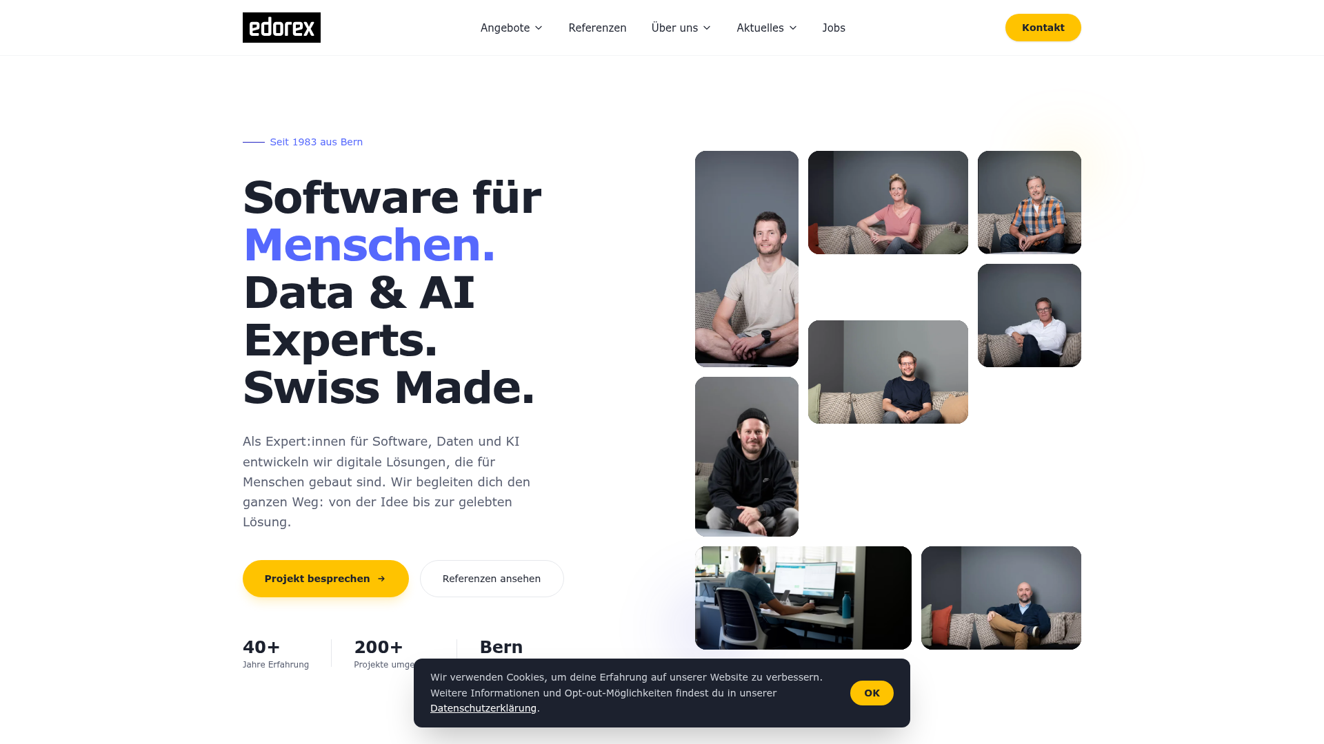Website von Edorex AG