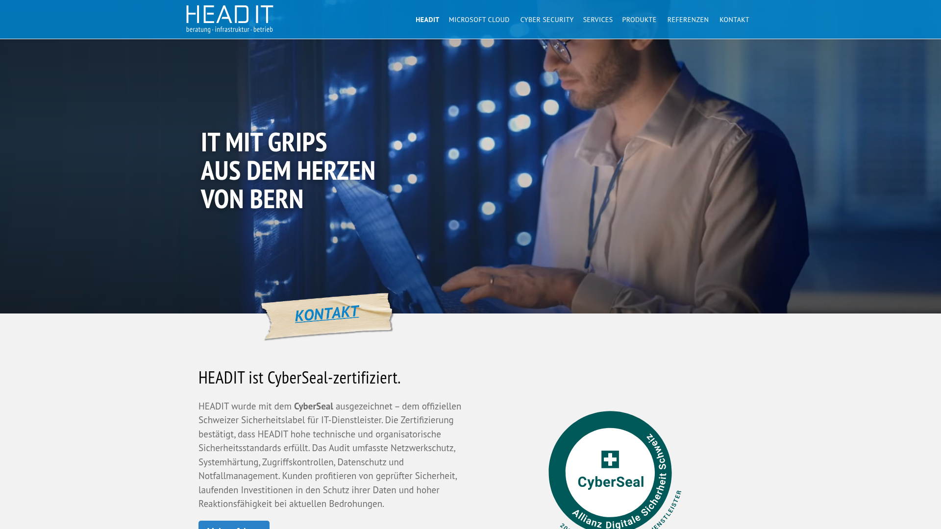 Website von HEADIT AG