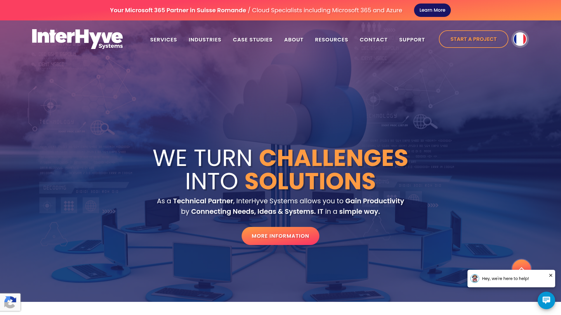 Website von InterHyve Systems