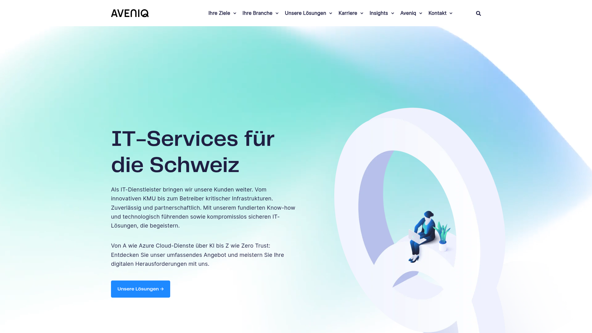 Website von Aveniq Avectris AG