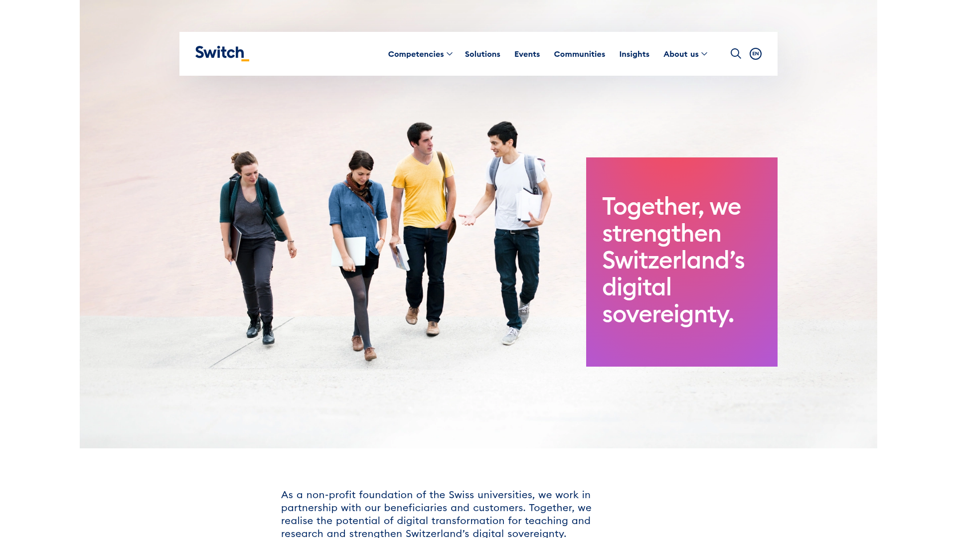 Website of SWITCH