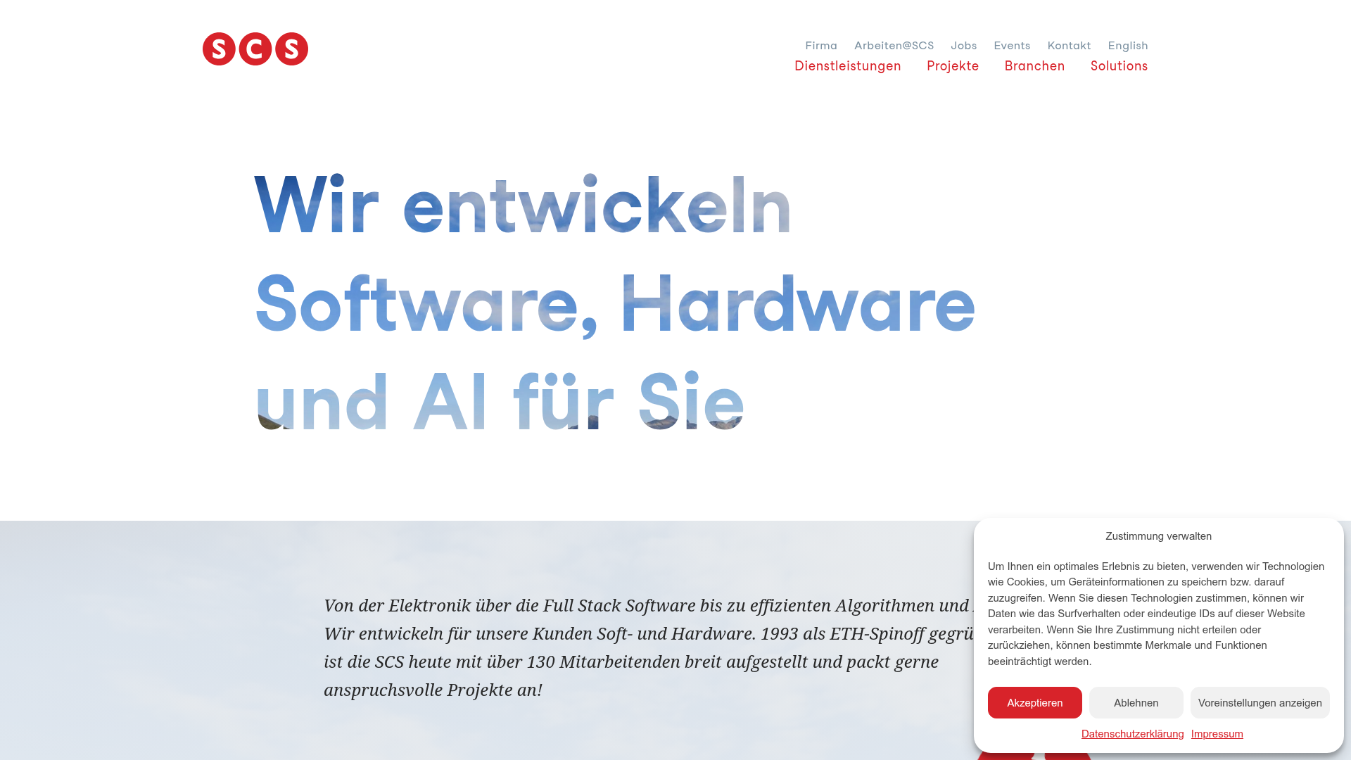 Website of Supercomputing Systems AG