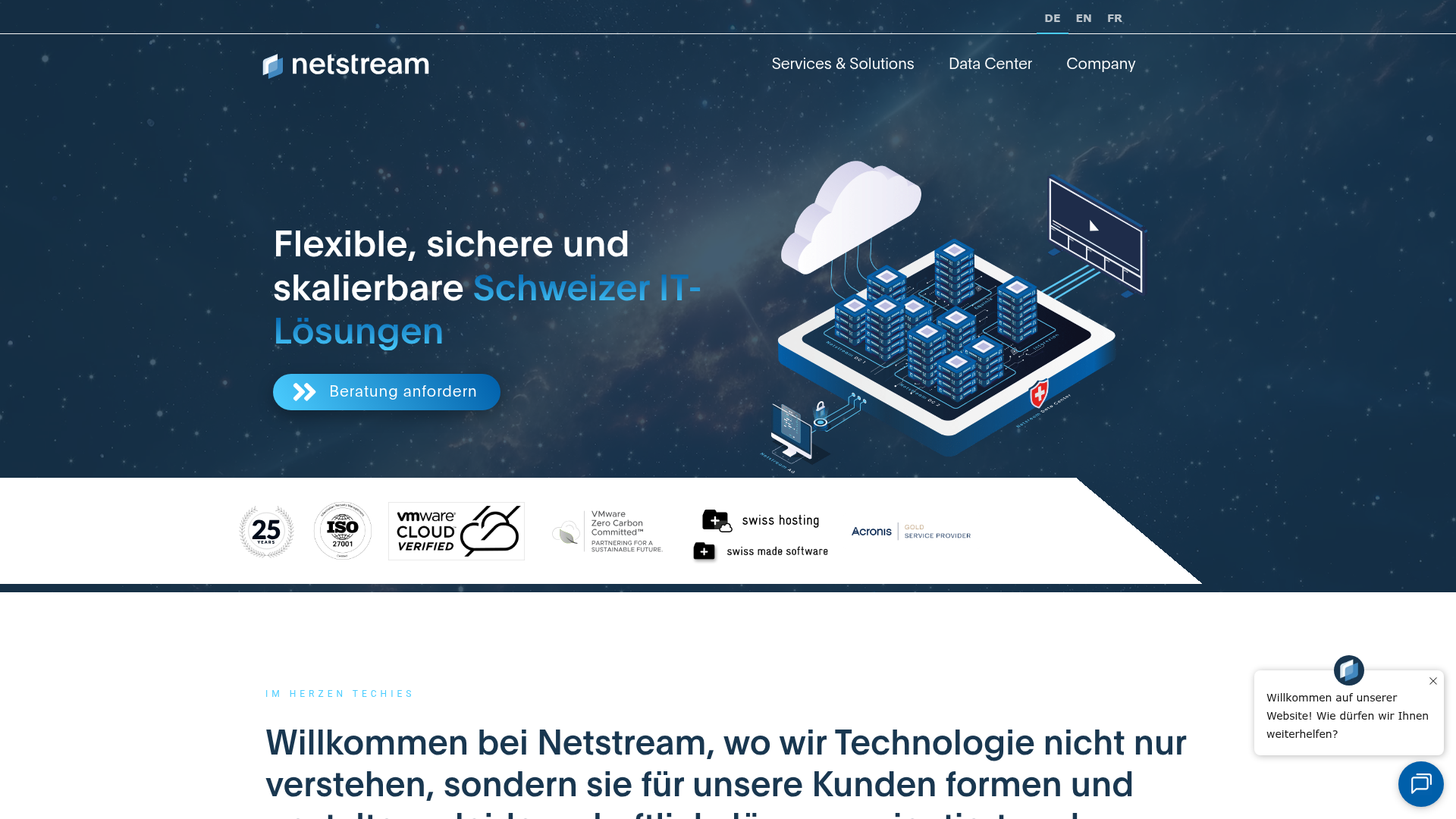 Website von Netstream AG