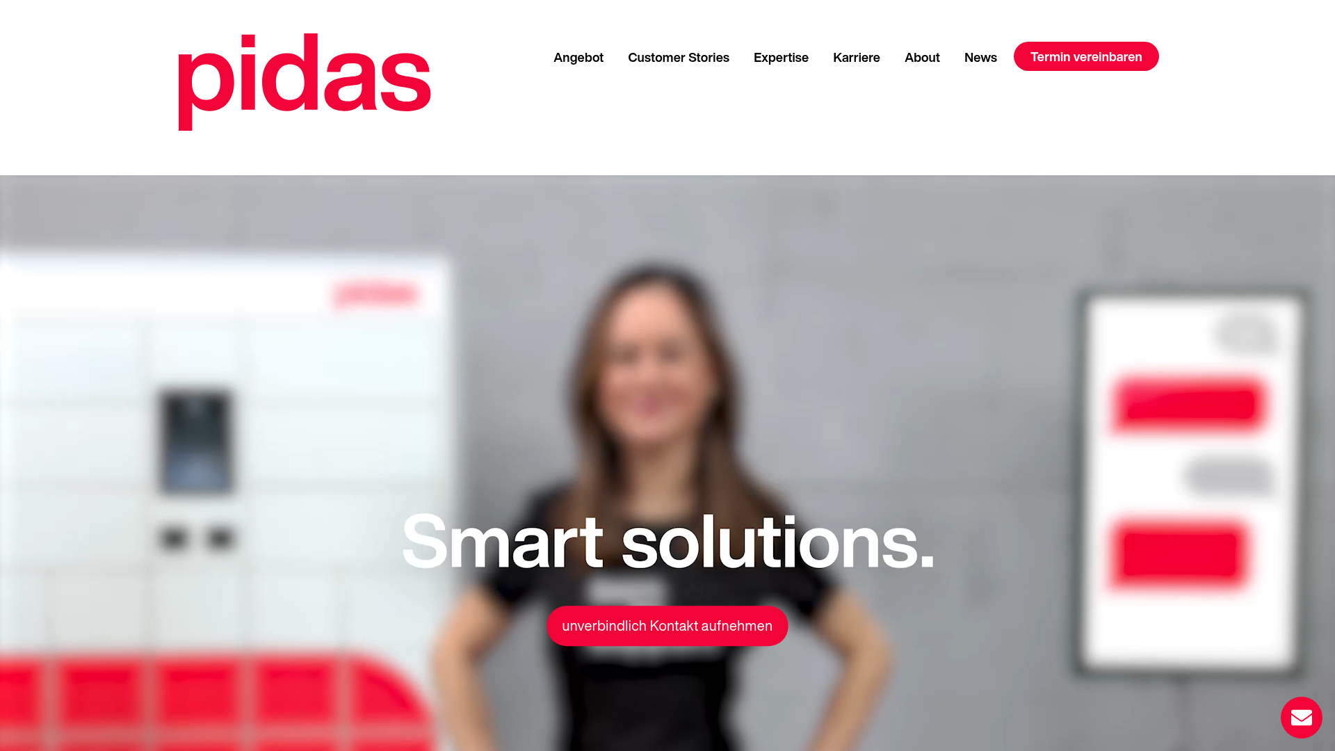 Website von PIDAS Aktiengesellschaft