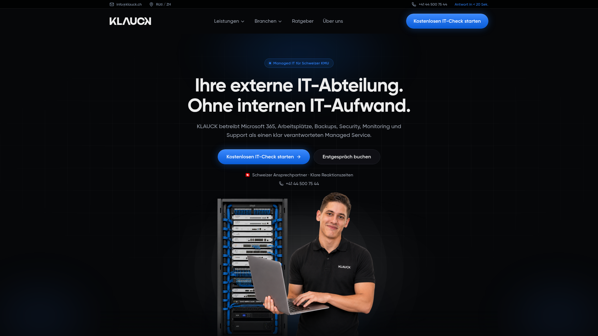 Website von KLAUCK GmbH