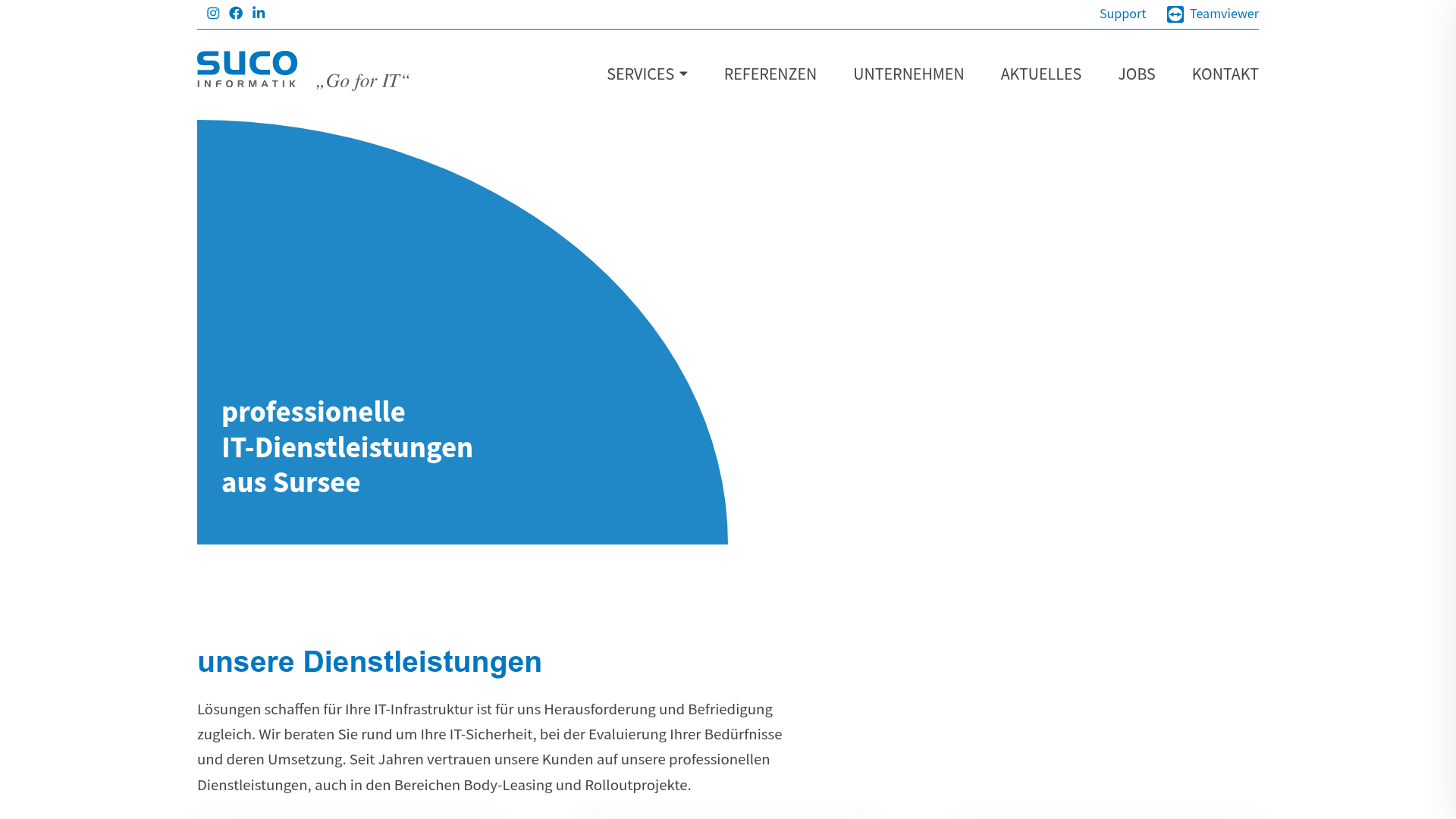 Website von SUCO Informatik AG