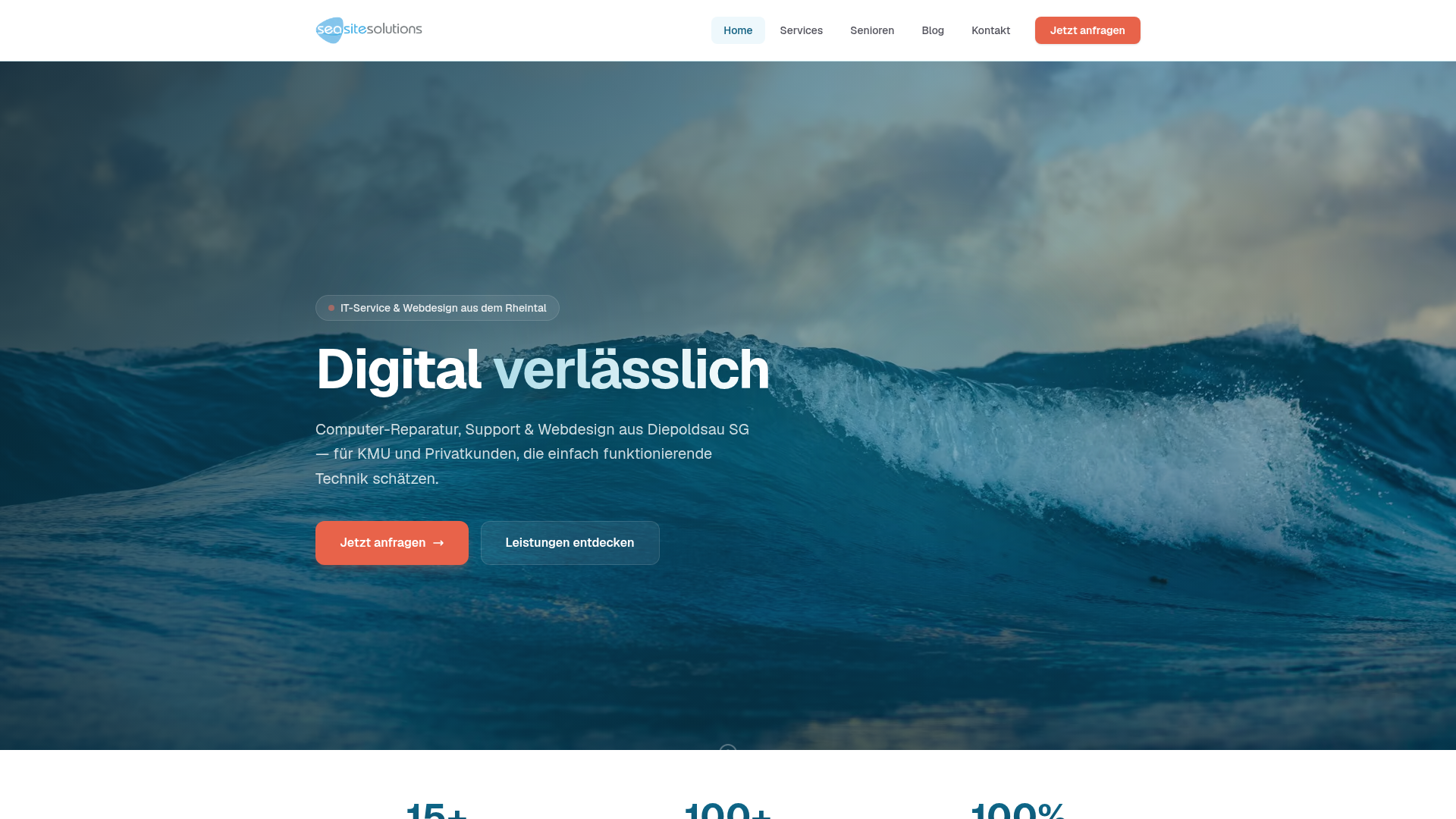 Website of seasite-solutions.ch by Feuerle