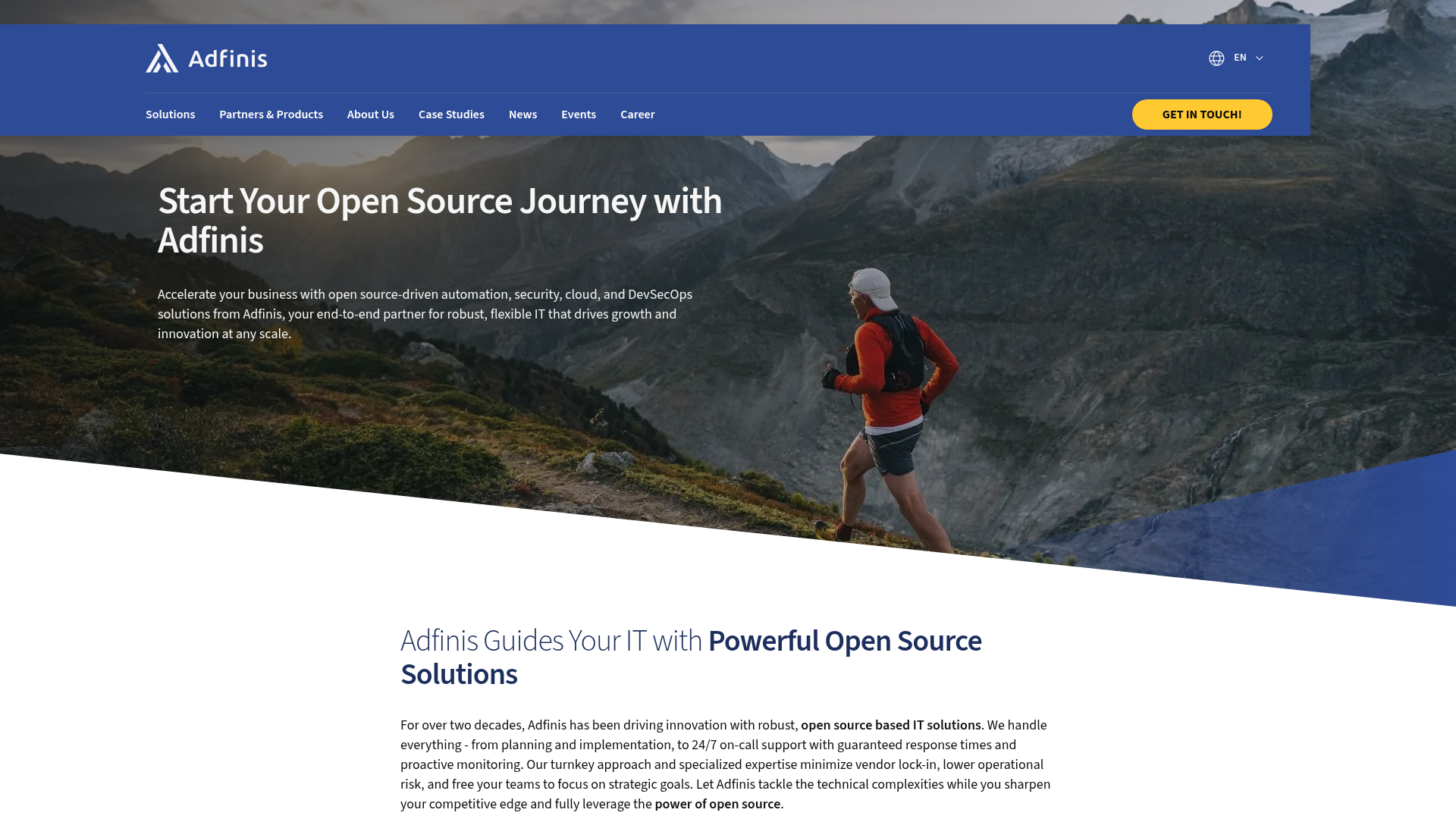 Website of Adfinis AG