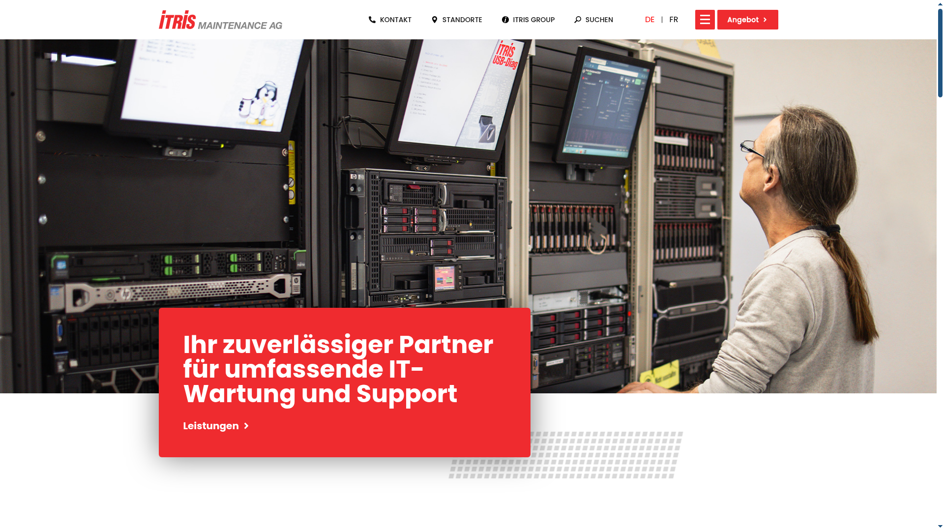 Website von ITRIS Maintenance AG