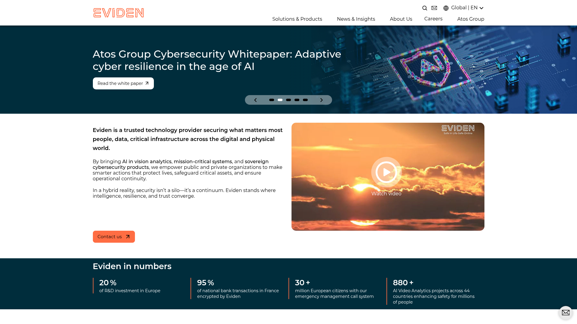 Website von Eviden Schweiz AG