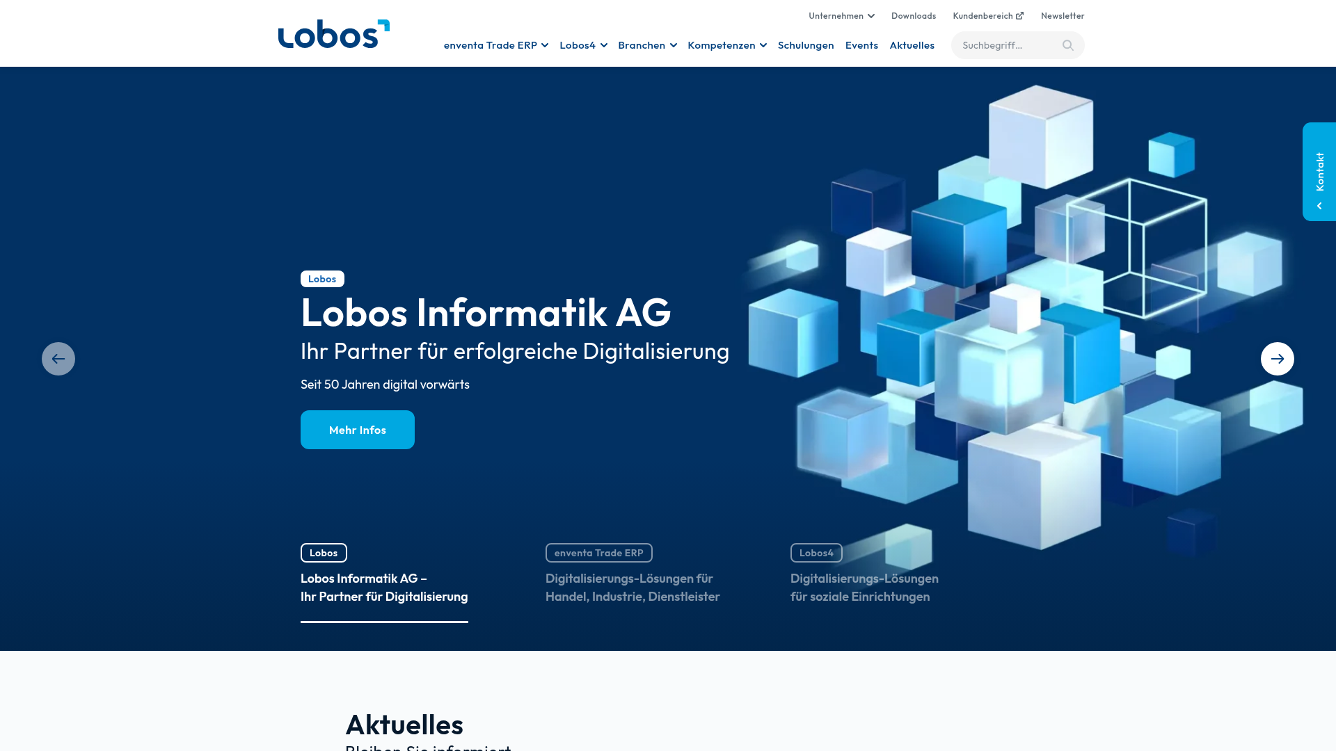 Website von Lobos Informatik AG