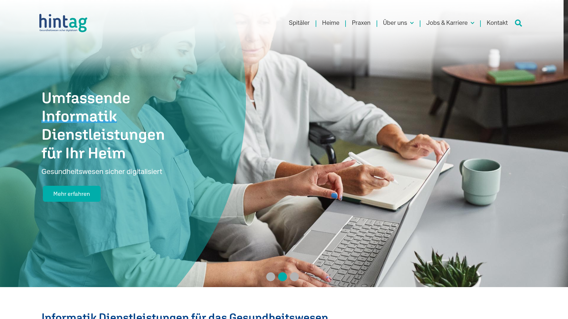Website von HINT AG