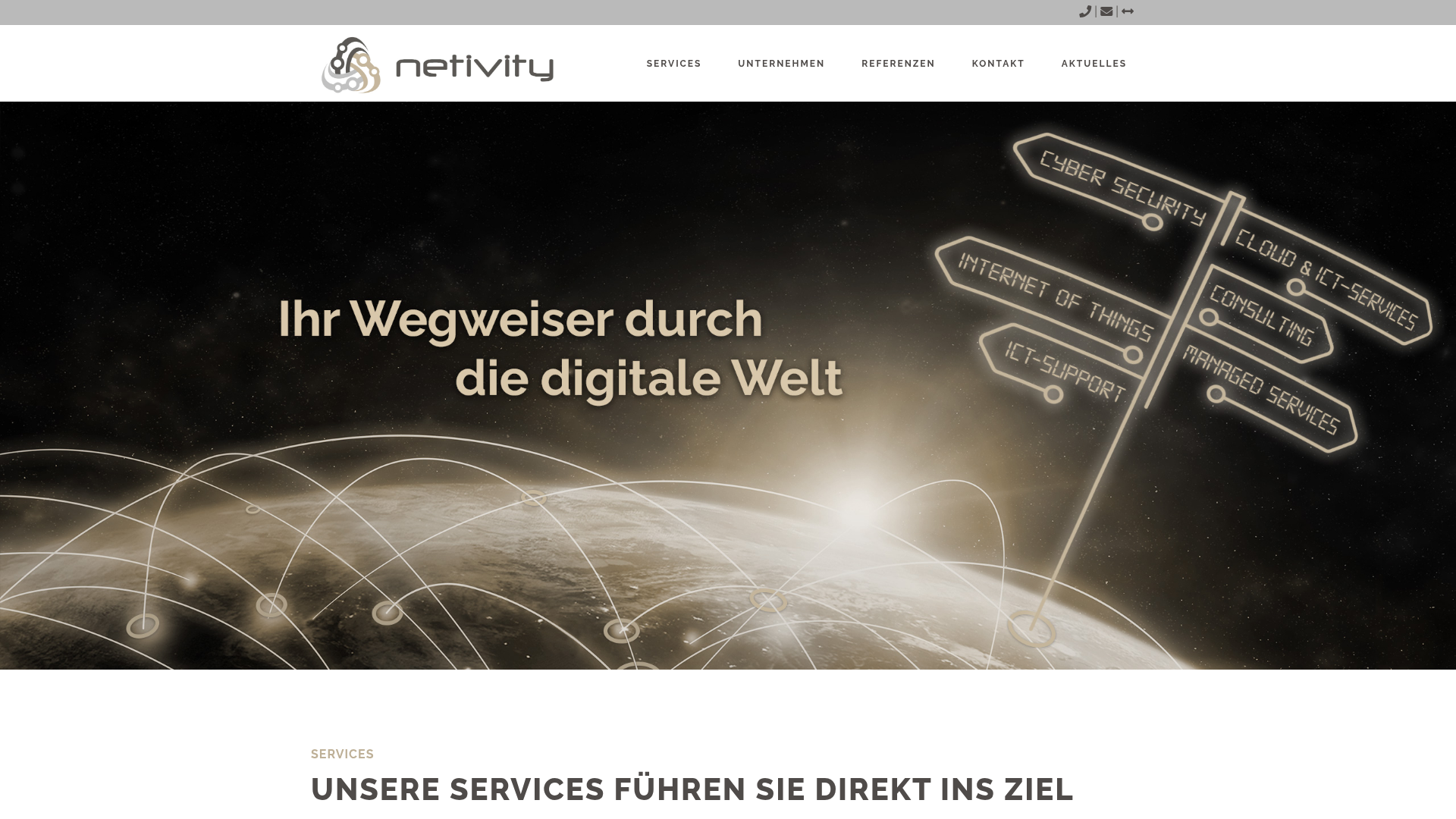 Website von netivity GmbH