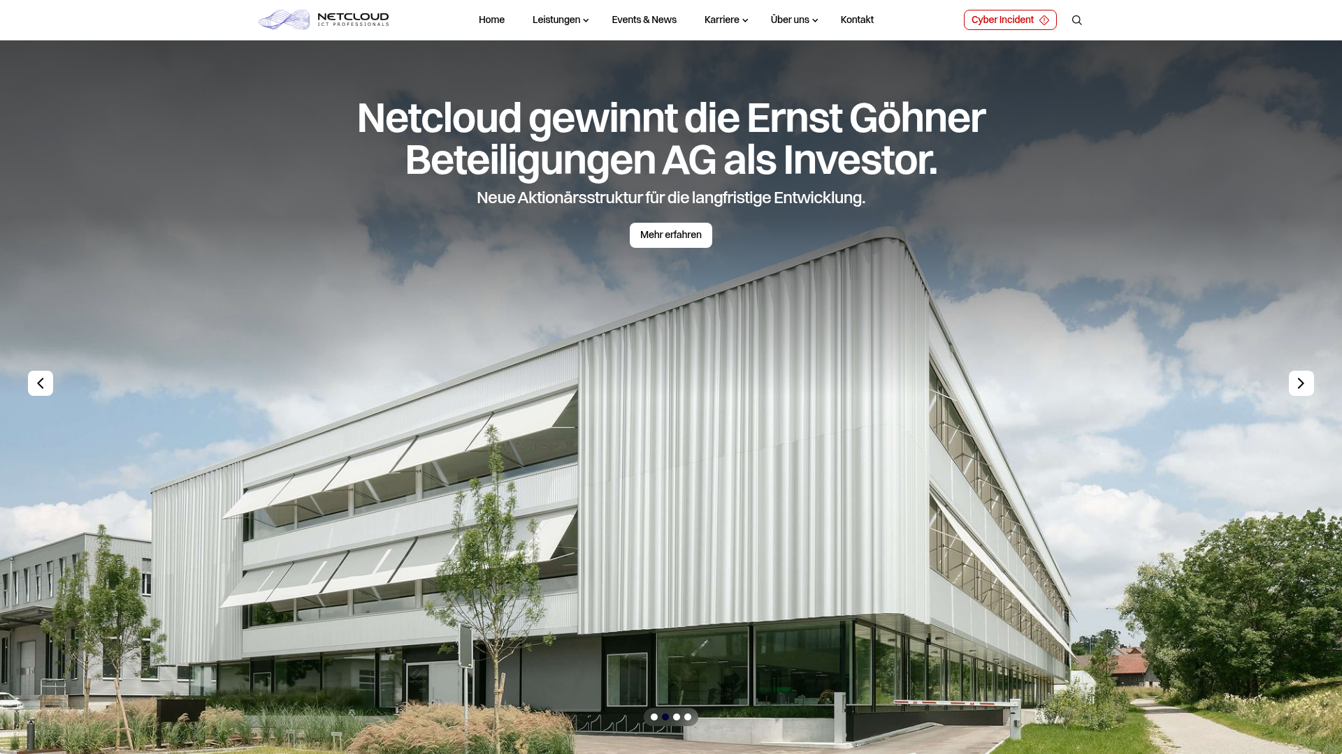Website von Netcloud AG