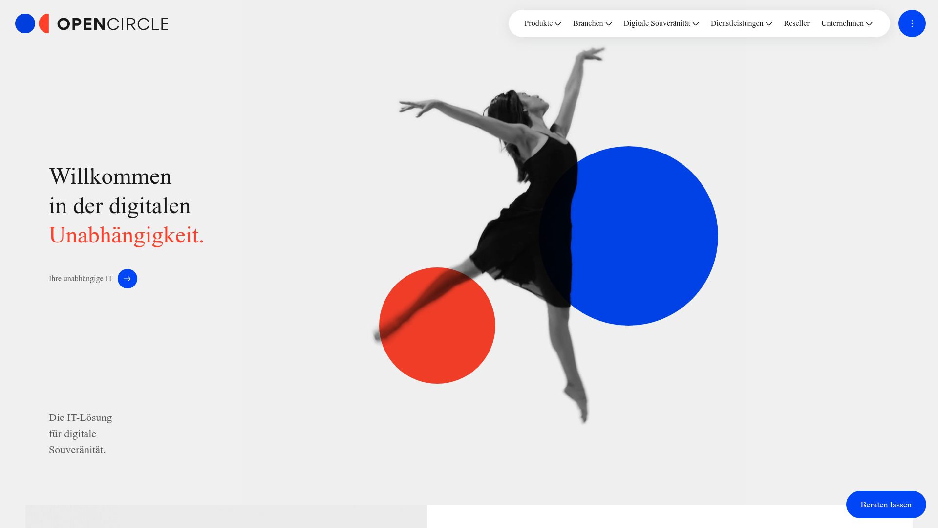 Website von Open Circle AG