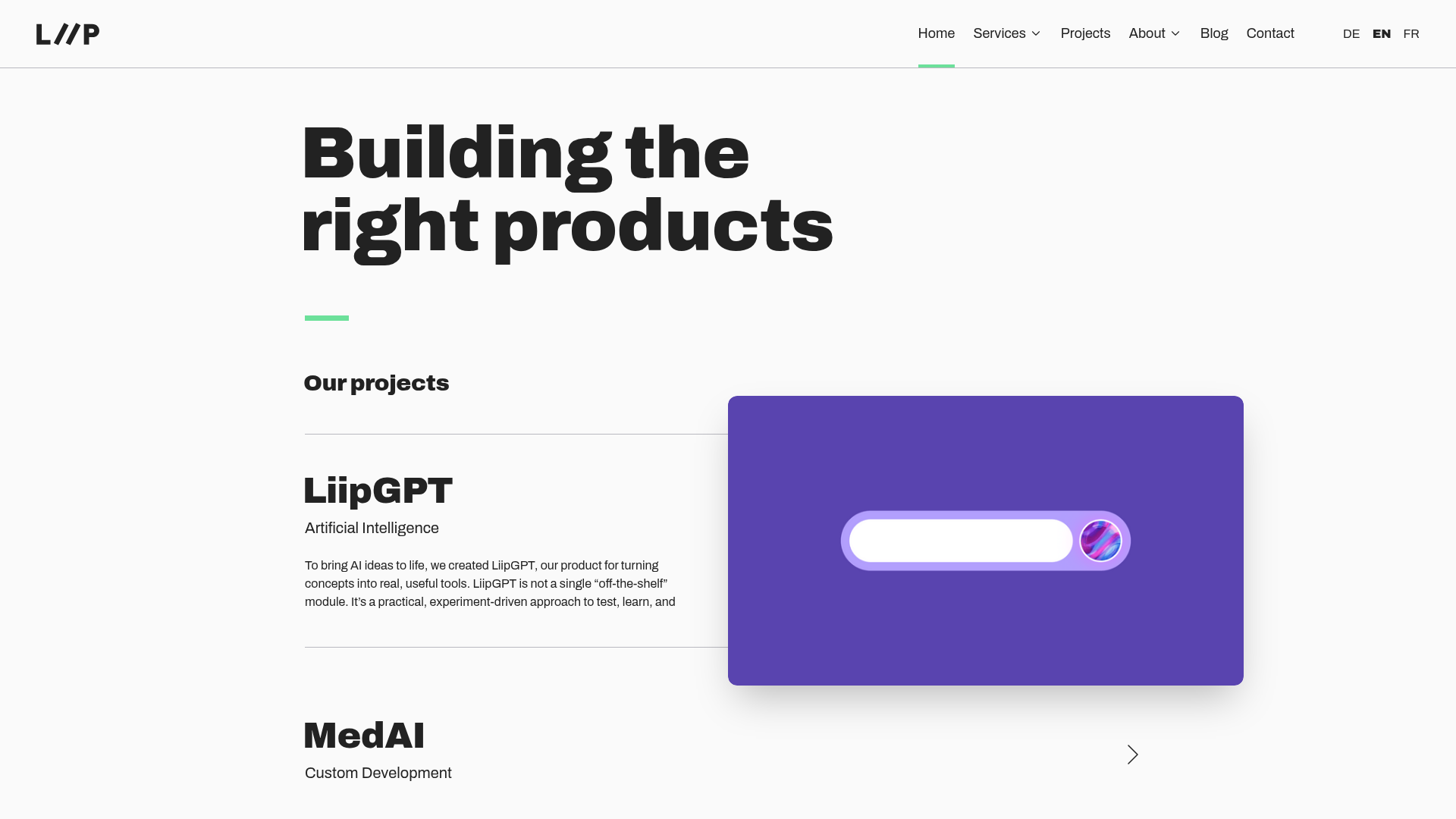 Website von Liip AG