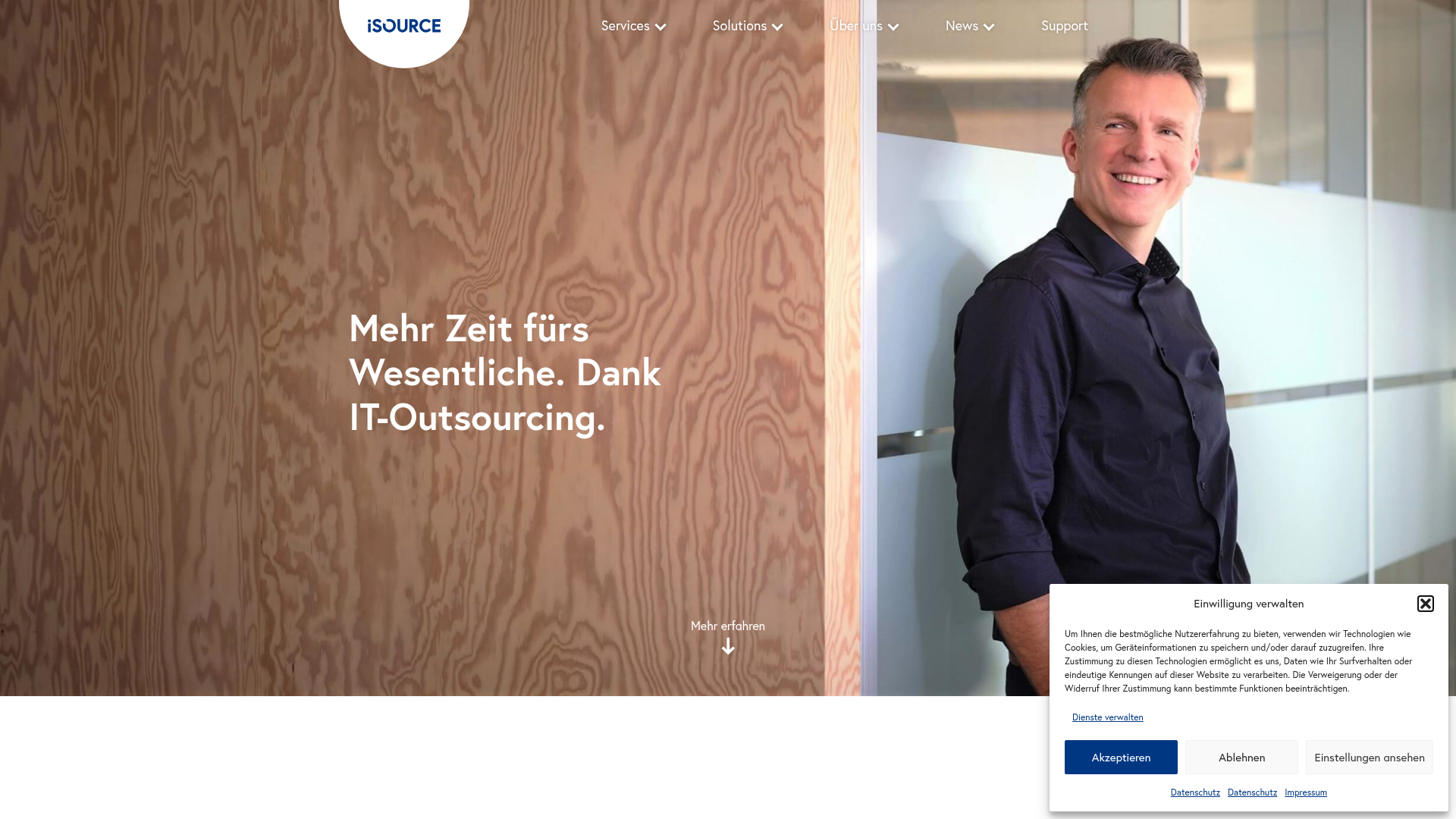 Website von iSource AG