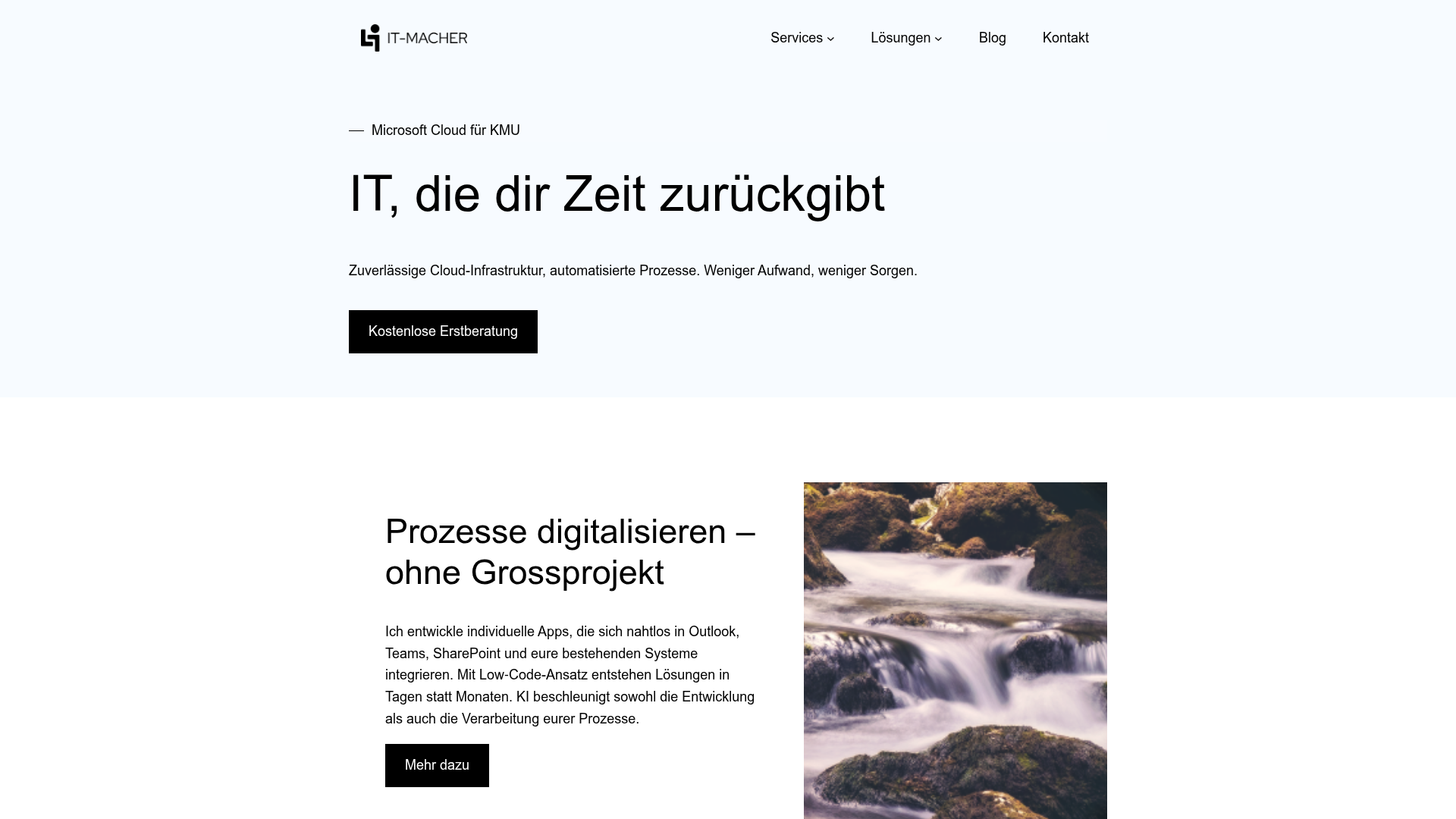Website of IT-Macher GmbH