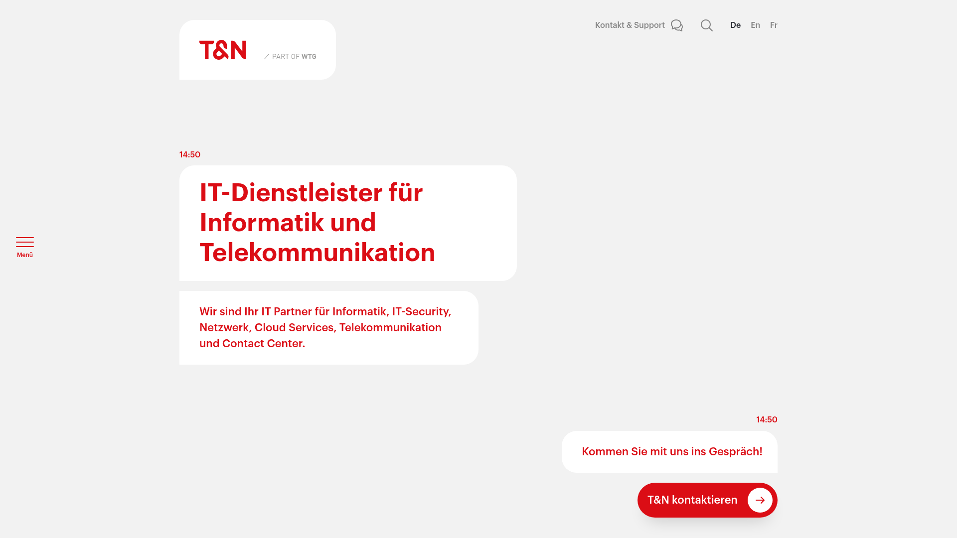 Website von T&N AG