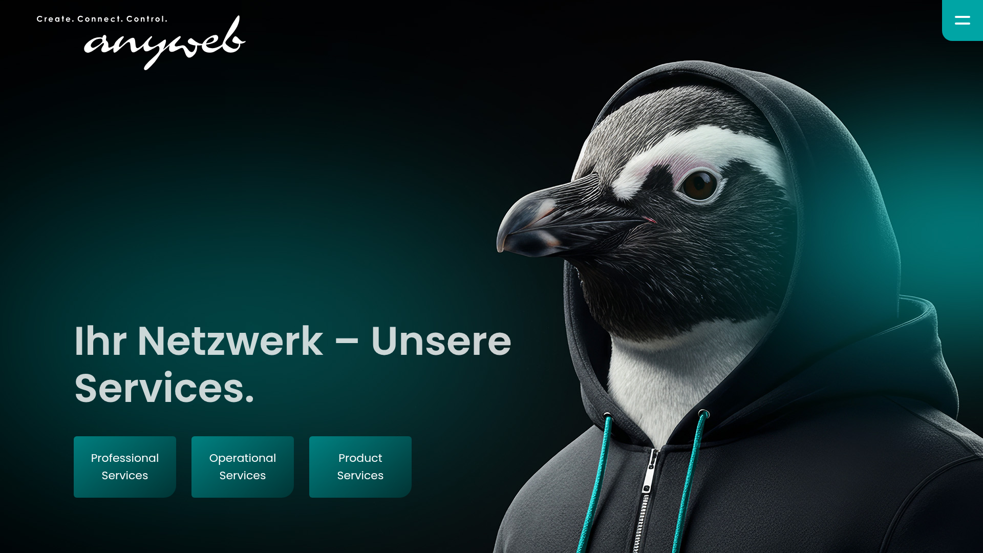 Website of AnyWeb AG