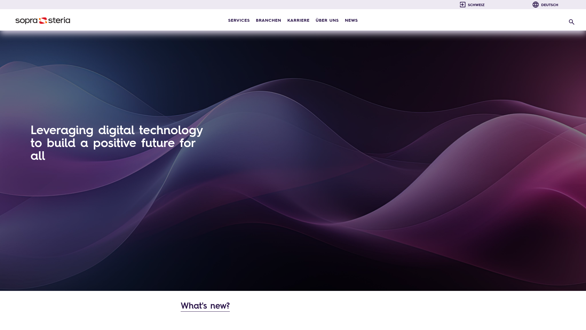 Website von Sopra Steria AG