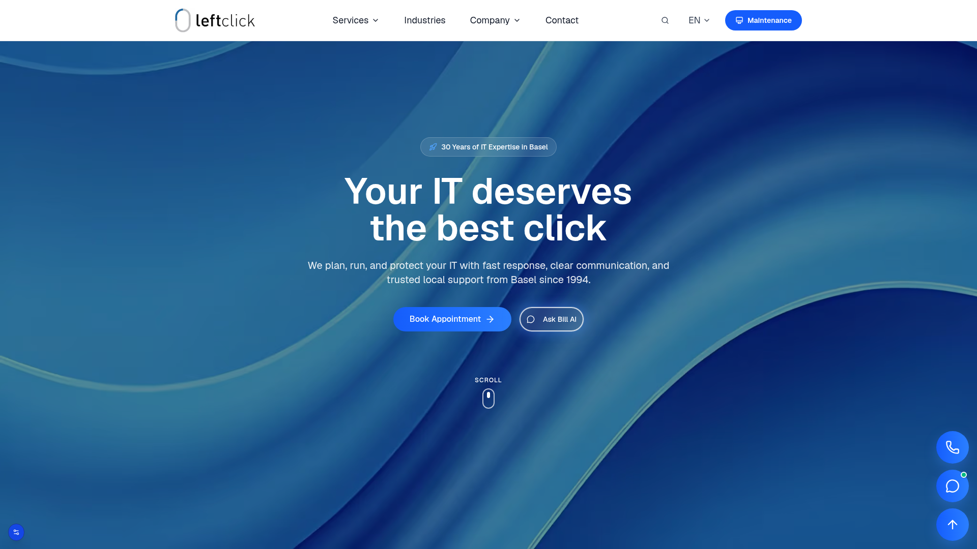 Website von Leftclick AG