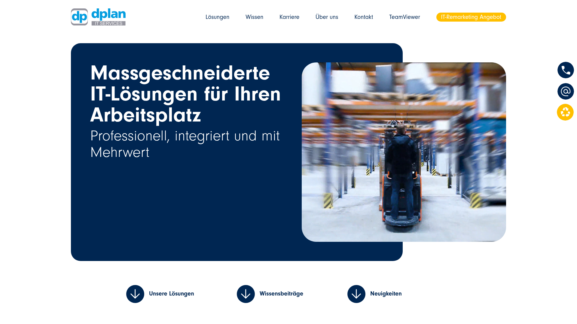 Website of dplan AG