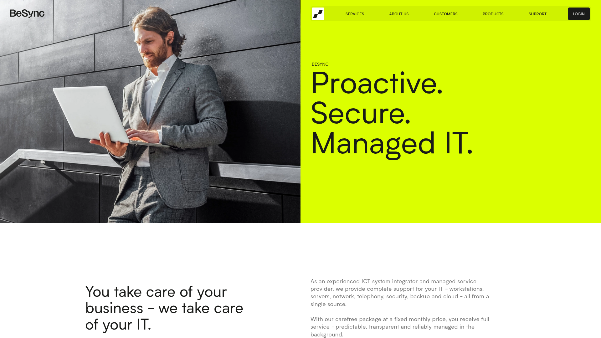 Website of BeSync AG