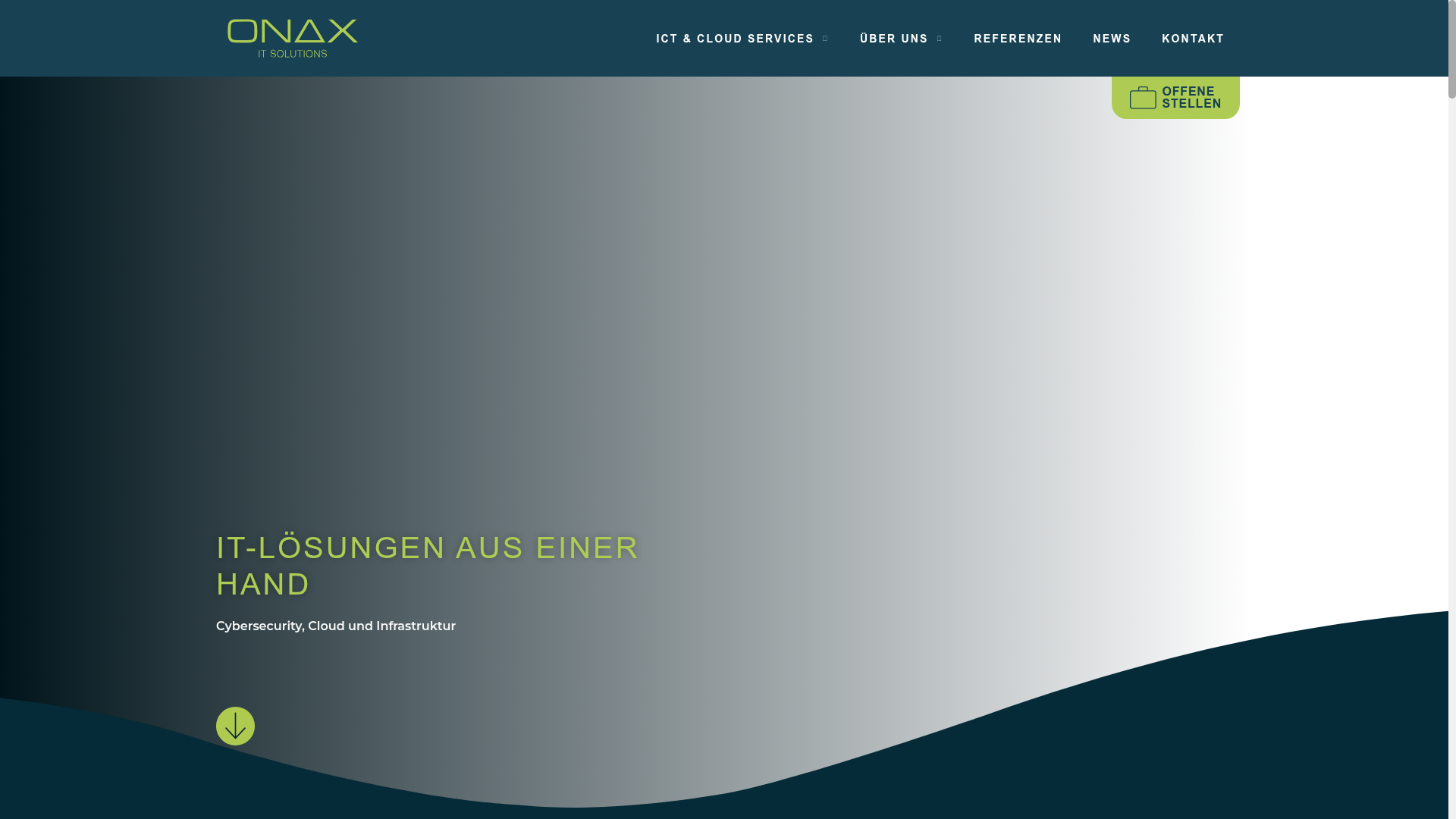 Website von ONAX AG - it solutions