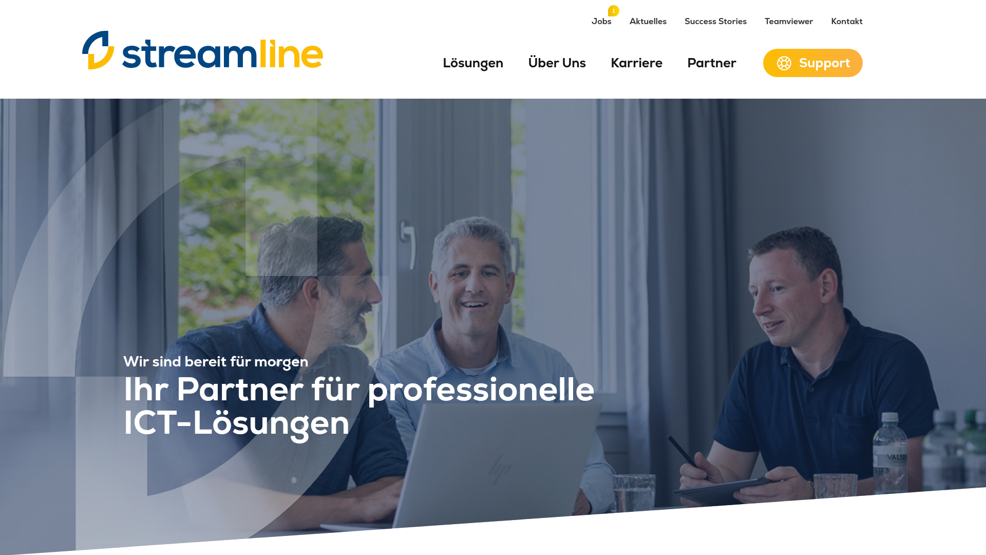 Website von Streamline AG