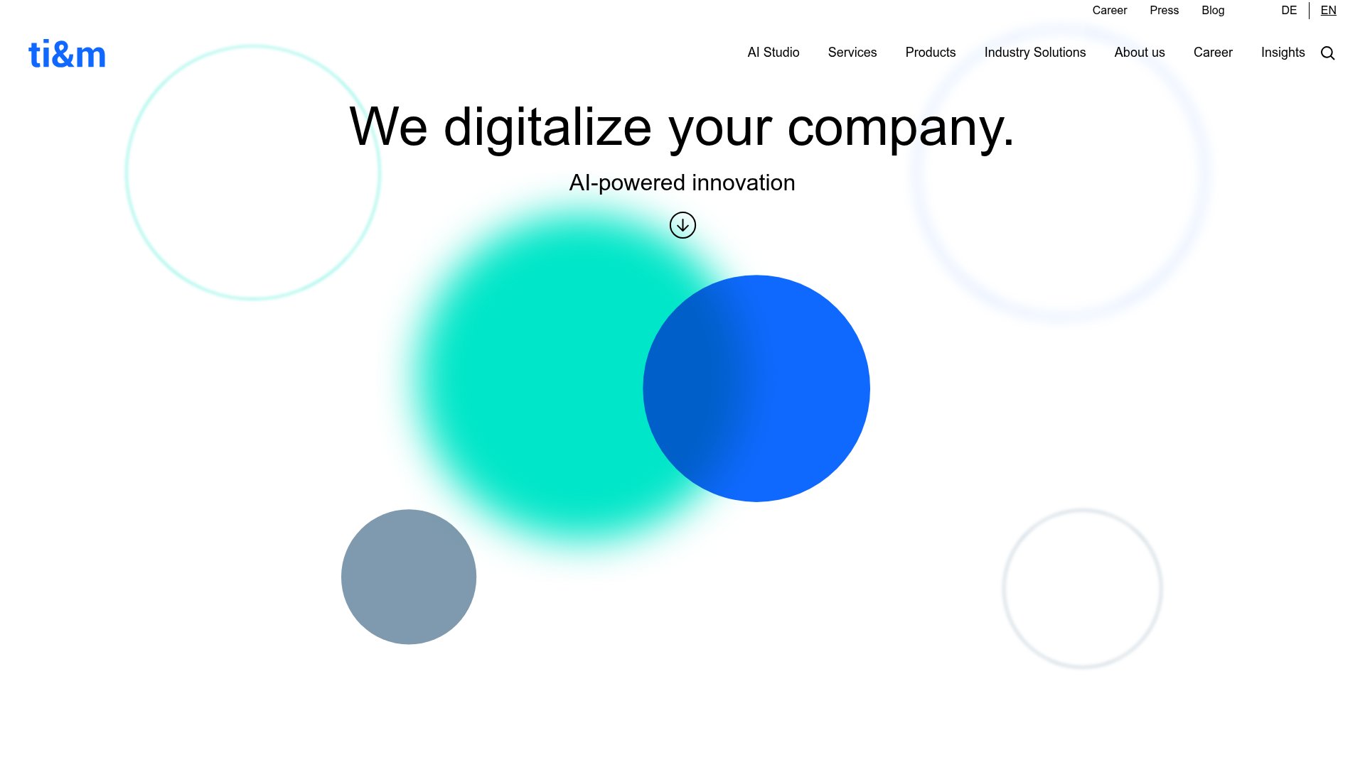 Website von ti&m AG