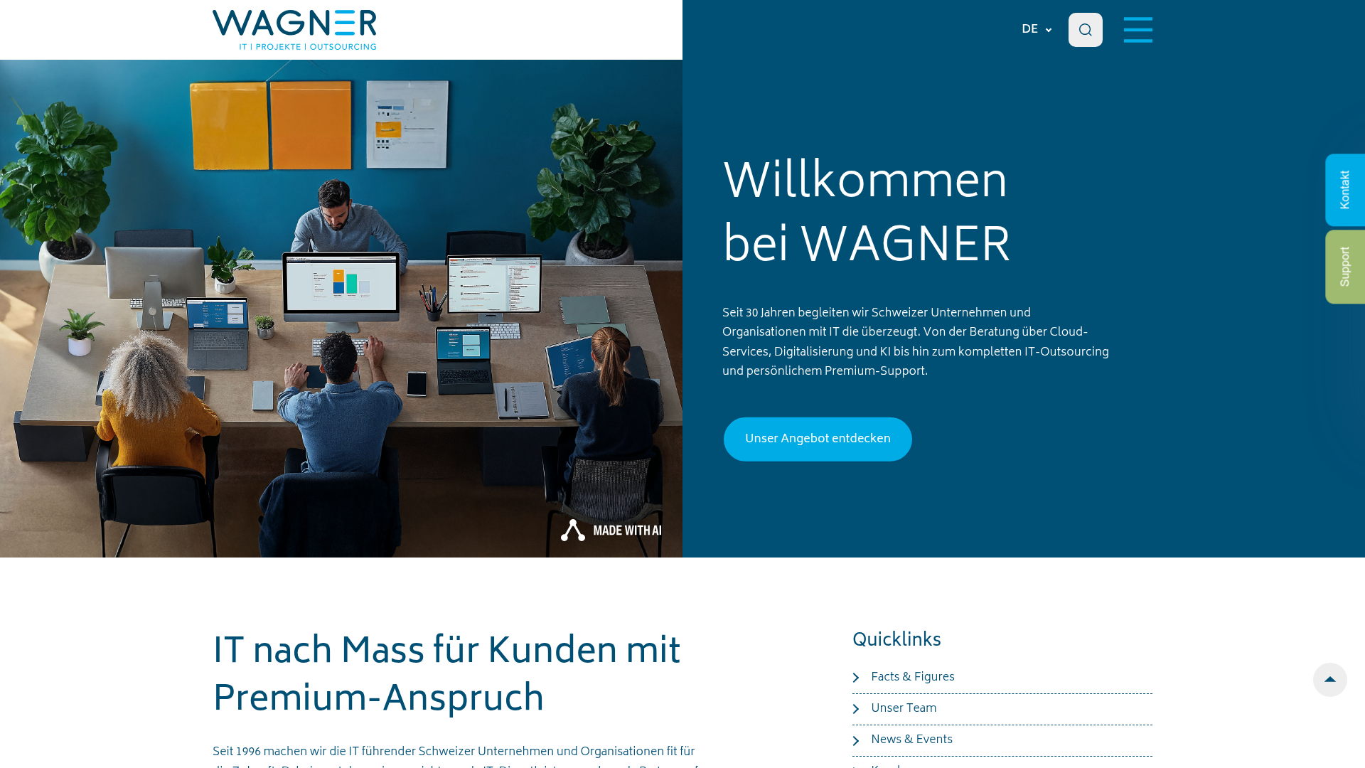 Website von WAGNER AG