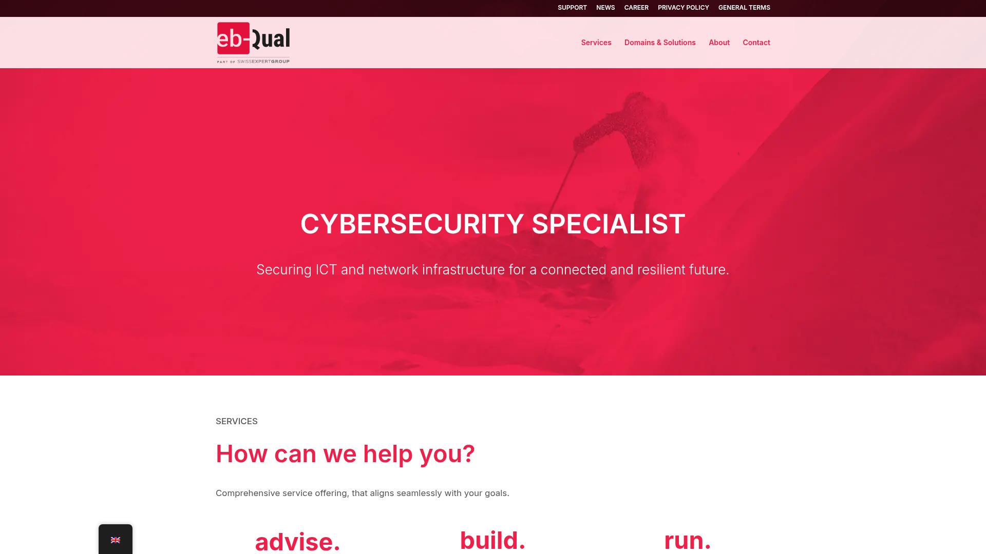 Website von eb-Qual SA